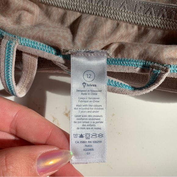 Ivivva Tan Sports Bra Size Youth 12 - Picture 4 of 4